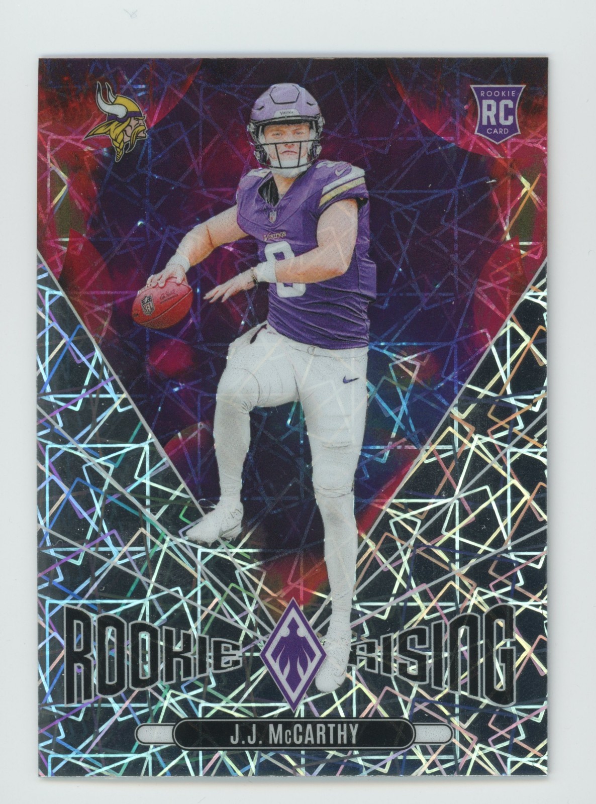 2024 Panini Phoenix - Rookie Rising J.J. McCarthy #RR-JMY Lazer (RC)