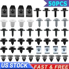 50Pcs For Toyota Lexus Under Engine Cover Clips Underbody Mudguard Shield Screws