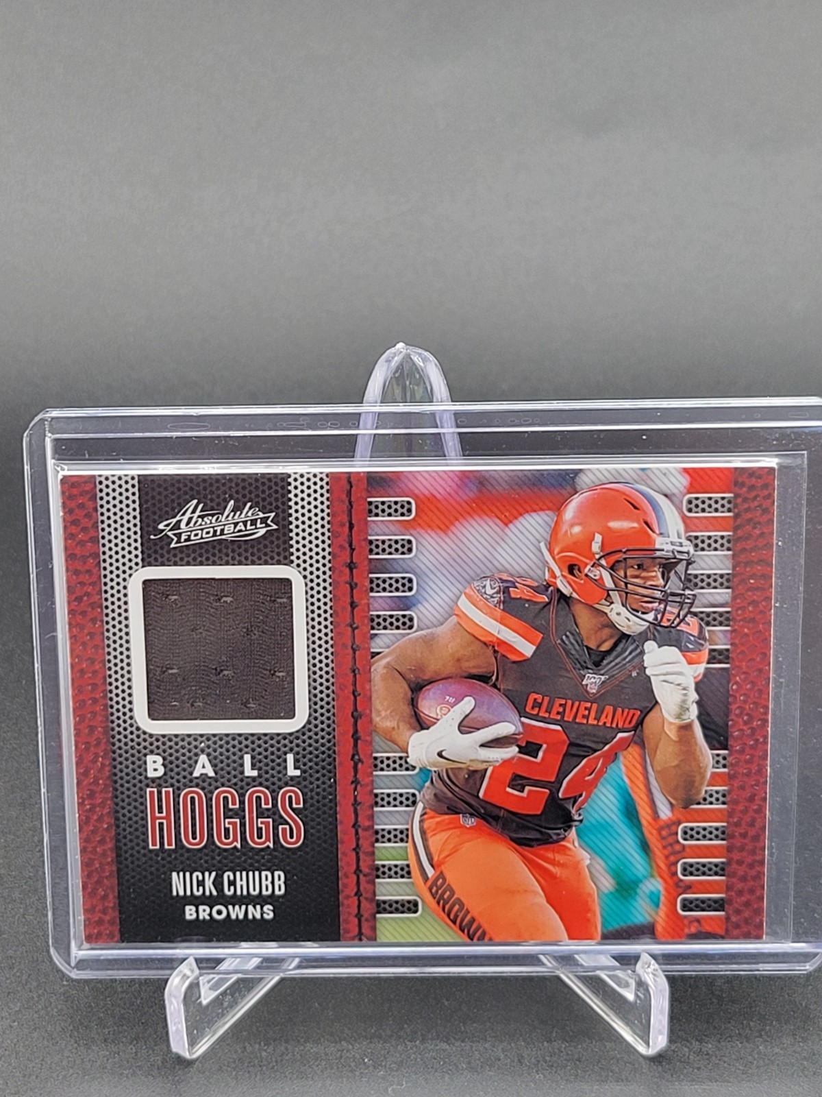 Nick Chubb 2020 Panini Absolute Ball Hoggs #4 MEM Jersey Cleveland Browns EX