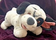 Vintage Disney 101 Dalmatians 13  Plush Lucky Dog with Blue Collar Fast Shipping