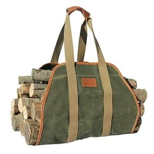 Firewood Carrier Firewood Bag Heavy Duty Waxed Canvas Log Carrier Tote for 