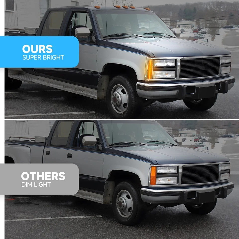 For 1988-93 GMC C/K 1500 2500 3500 Suburban Yukon LED Side Marker Corner Lights - Image 2 of 4