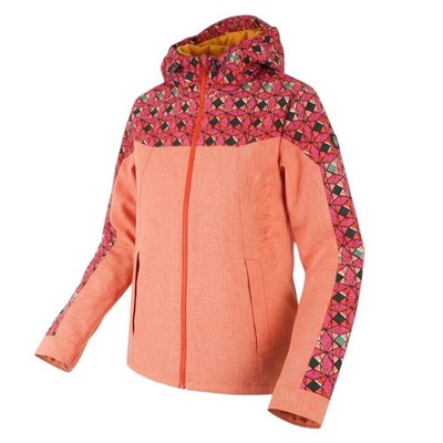 Scotch & Soda Ams Couture Herren JACKE S Orange Geometrische Muster Kapuze