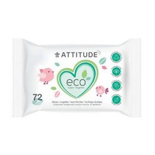 Baby Wet Wipes 72 Count By Attitude