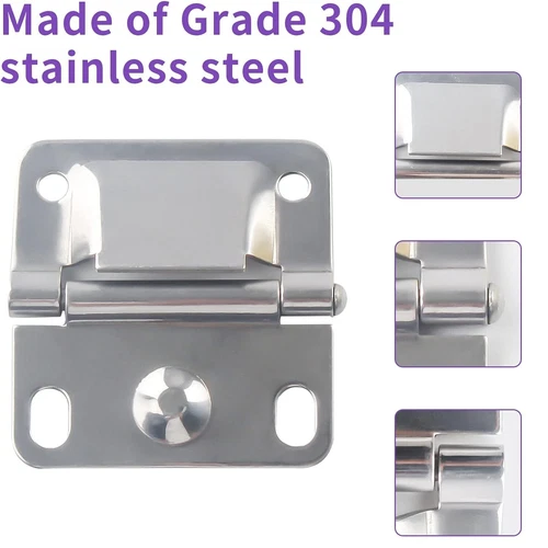 Replacement Coleman Cooler Hinges for Cooler Stainless Steel Hinge Parts - Picture 3 of 12