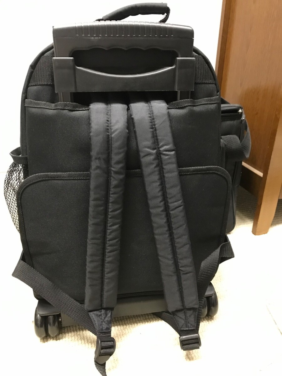 Genuine Sony Playstation Backpack Wheels Rare Pull Out Handle 