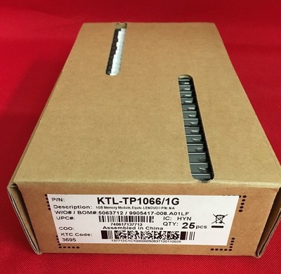 Kingston memory 1gb so dimm 204pin ddr3 1066mhz / pc3-8500 - niet-gebufferd - niet-ecc (740617137712)