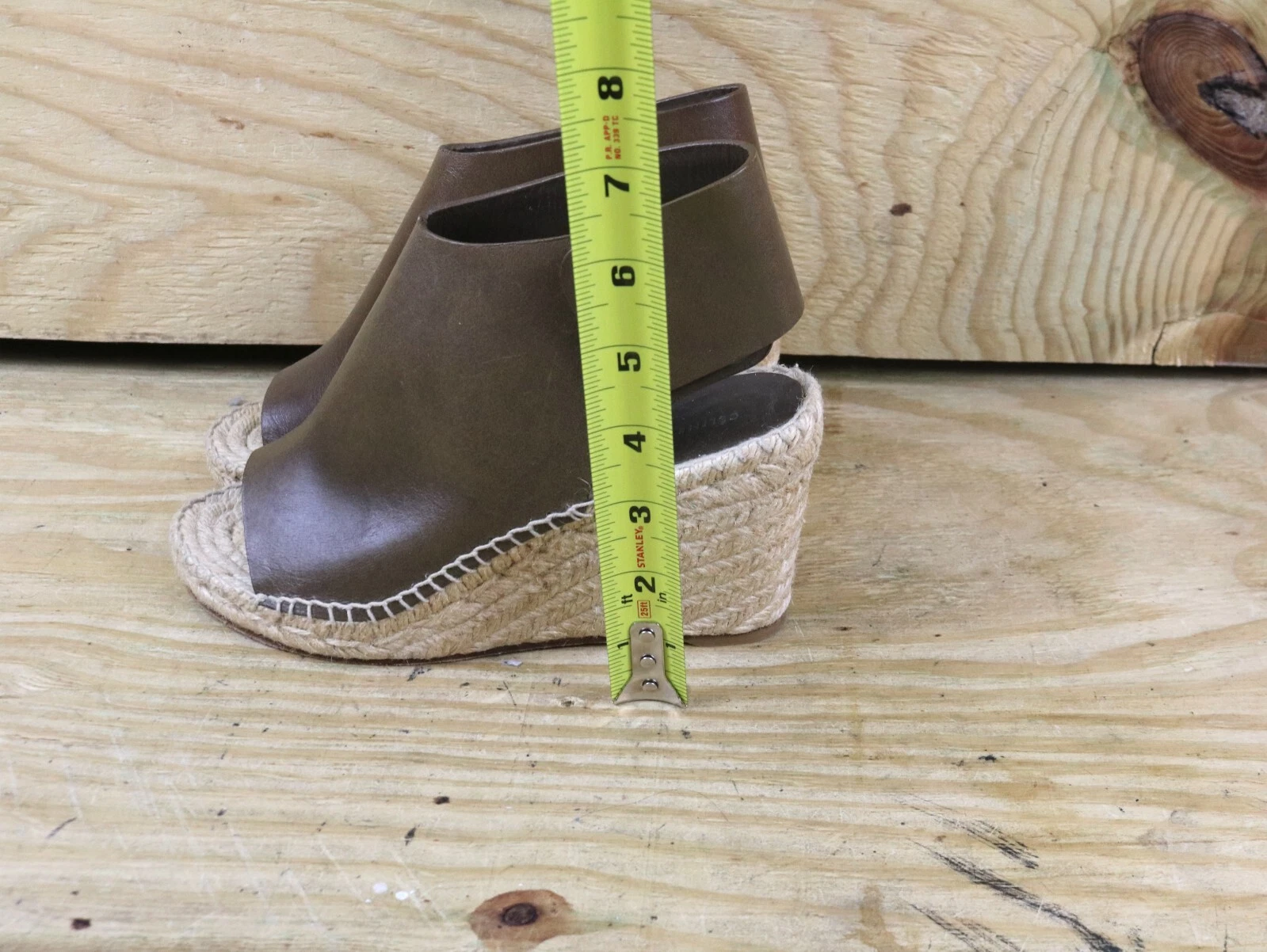 Celine espadrillas scarpe slip on in pelle marrone 36 fibbia Spagna