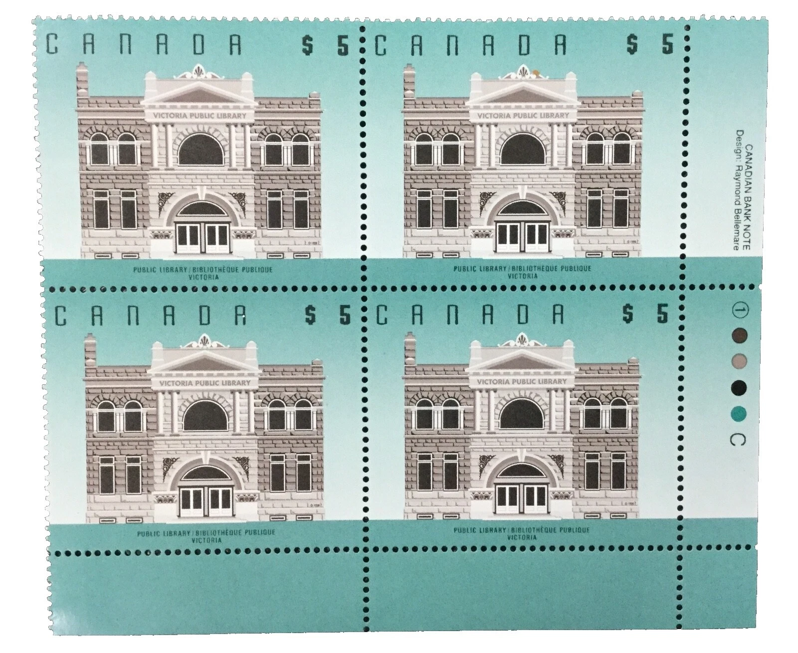 Estampillas de Canadá decimal de arquitectura