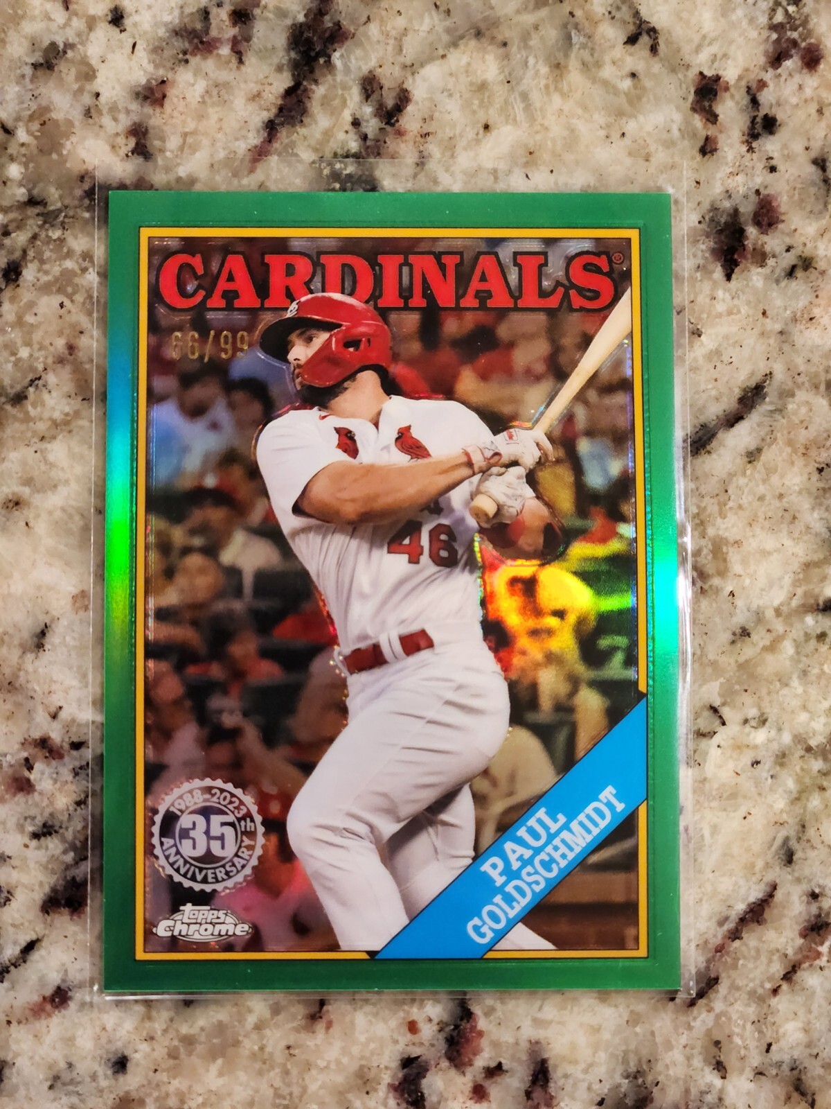 2023 Chrome 1988 Topps Baseball Green Refractor /99 Paul Goldschmidt #88BC-2