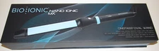 Bio Ionic OnePass Oval Wand Nano Ionic MX Curling Iron NEW Silicone Ceramic