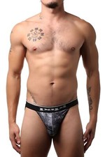 Papi Grey Paisley 2-Pack Microfiber Men's Jockstraps Size Small