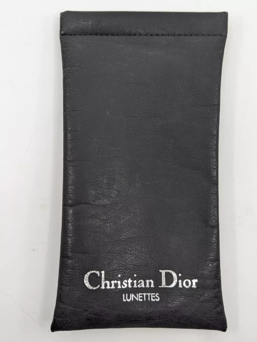 Vintage 1990 s VGC Genuine Christian Dior Lunettes Eyeglasses Soft Case Silver