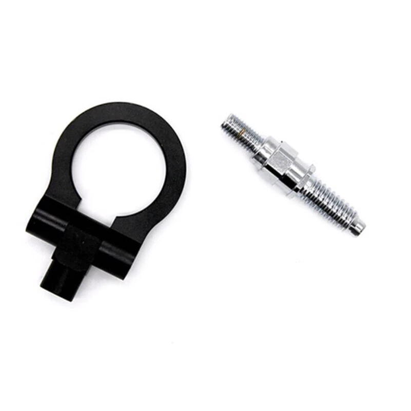 Gancho de remolque de carreras con tornillo trasero delantero negro para Mini Cooper R50/R52/R53/R55/R56 Foto 3 de 4