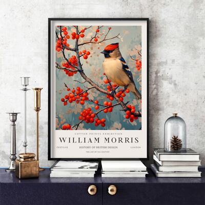 William Morris Druck, William Morris Ausstellung Poster Vögel, Vogel (168c)