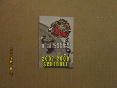 CHL Odessa Jackalopes Vintage Defunct Circa 2007-2008 Team Logo Pocket Schedule
