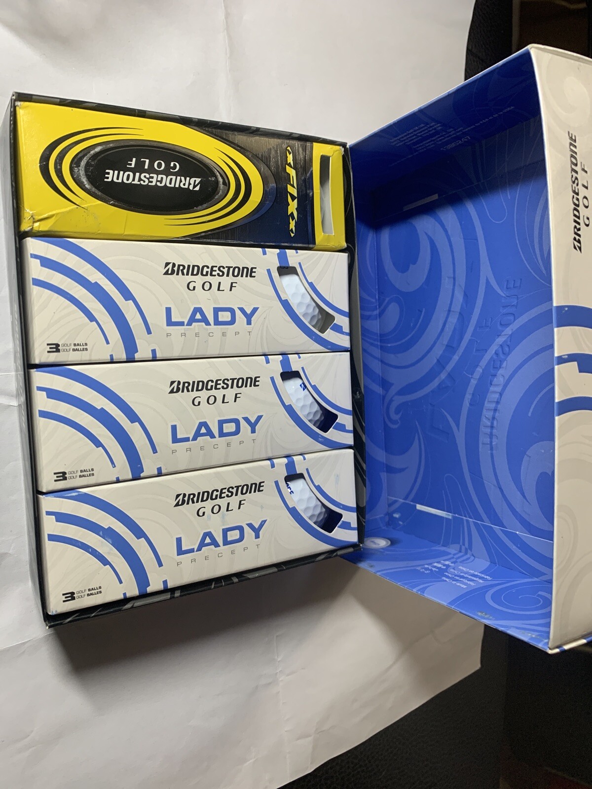NEW Bridgestone Lady Precept Golf balls 3 sleeves & One Xfixx eBay