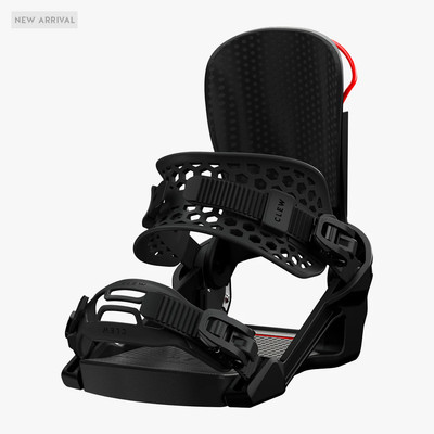 CLEW Freedom 1.0 2025 step in snowboard bindings ( black and white colors)