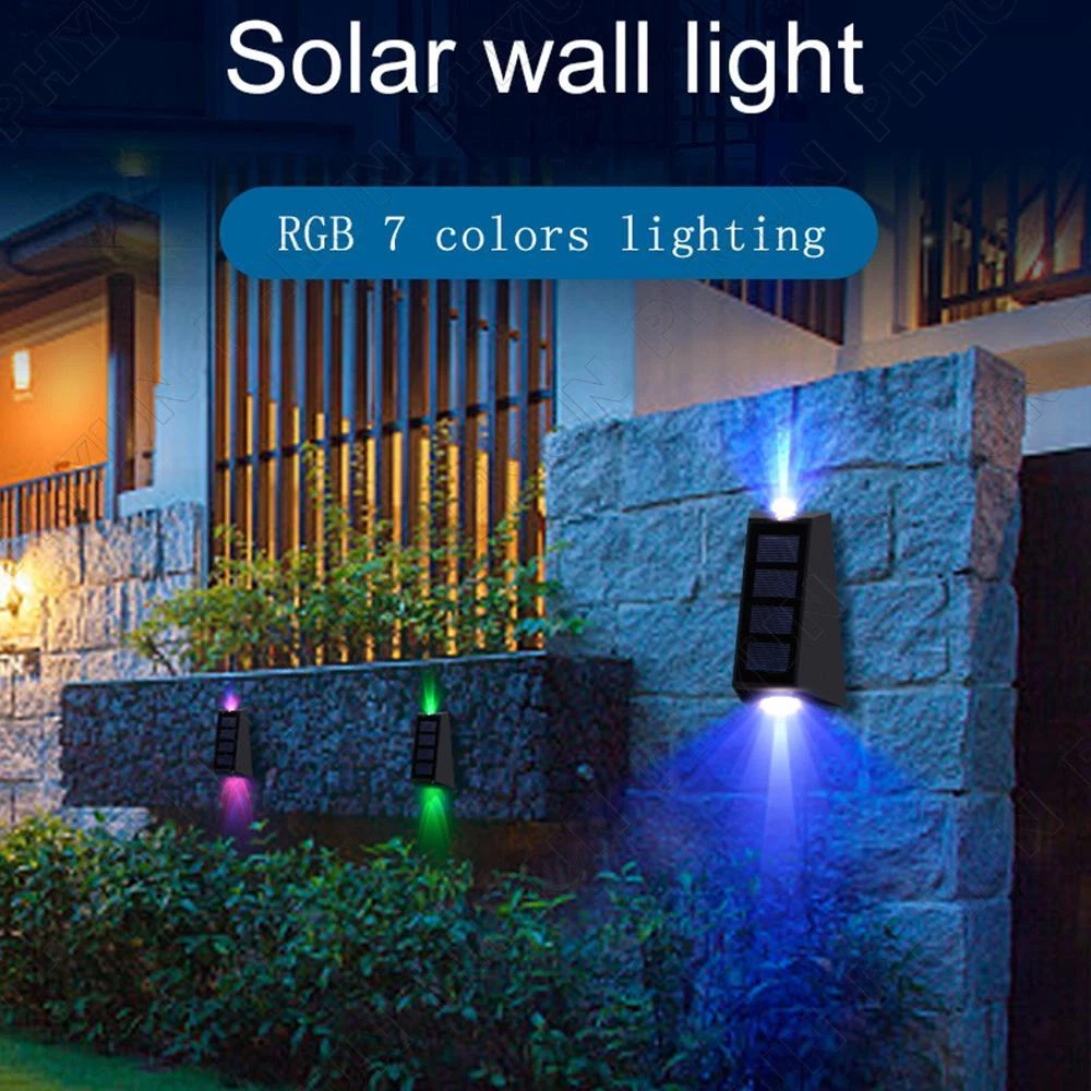 Colour changing solar fence lights deals