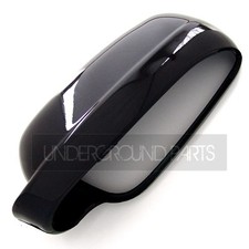 VW GOLF mk4 BORA PASSAT BLACK LEFT PASSENGER SIDE DOOR WING MIRROR COVER CAP 