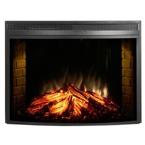 Muskoka 33 Curved Glass Front Electric Heater Fireplace Insert