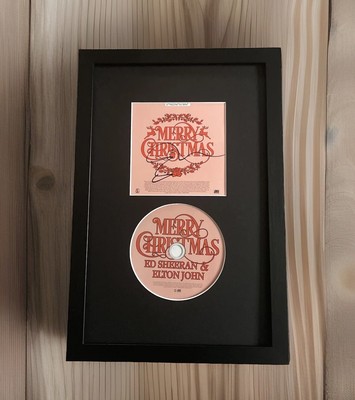 Signiert / Autogramm - Ed Sheeran - Merry Christmas Glas gerahmt CD + COA