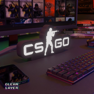 Counter Strike Global Offensive - CSGO LED Gaming Lightbox Sign