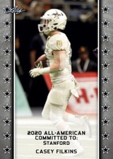 25-Ct Lot Casey Filkins 2020 Leaf US Army All-American Rookies RCs Stanford