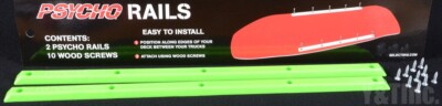 Vision Psycho Brand 14.5'' Skateboard Rails GREEN