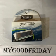 Schick QUATTRO Refill Cartridges, 4 count 