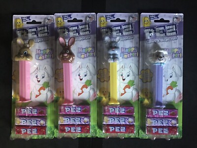 Easter Pez Set of 4  (Mint in Pack with Candies) Read Description