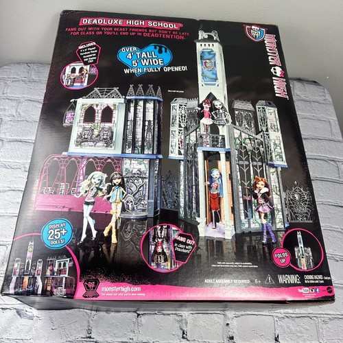 Monster High Deadluxe High School Doll house Deluxe Playset Rare