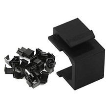 20pack Blank Keystone Jack Inserts For Keystone Wall Plate And Patch Panel Black