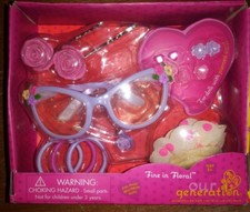 Our Generation Fine In Floral Hair Accessories, Sun Glasses, Earings