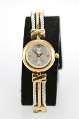 Armitron Now Women Watch Stainless Silver Gold Water Res 50m Batt