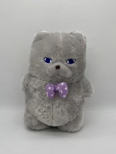 Amuse Mukumuku Mukkun The Cat - Grey with Bowtie from Japan
