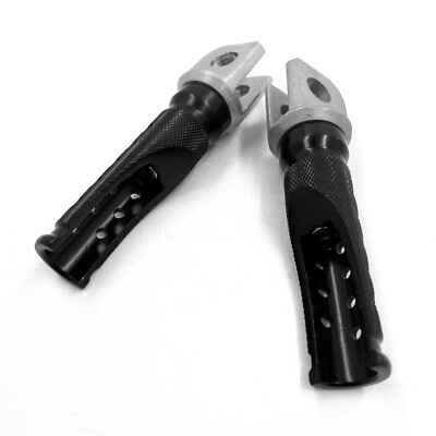 Black Front Foot Pegs For Kawasaki EX250 EX500 Ninja ZX6 D/E/R