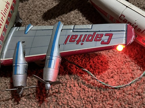 Vintage Viscount Capital Airlines Remote Control Airplane By Line Mar Extras - Picture 3 of 16