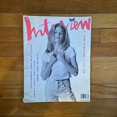 Andy Warhol's Interview Magazine Robin Wright Cover April 1992