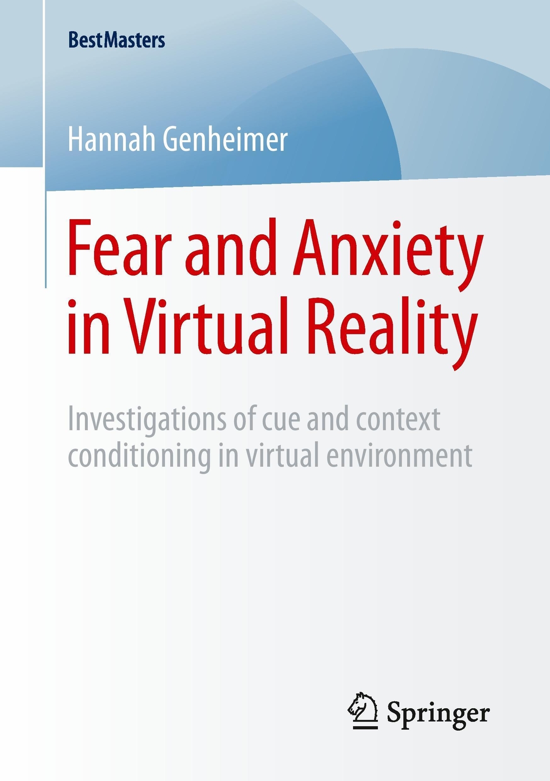 Thumbnail - Hannah Genheimer | Fear And Anxiety In Virtual Reality | Taschenbuch |