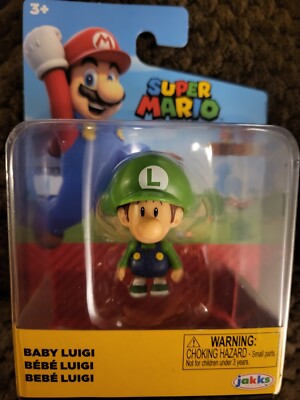 Baby Luigi Jakks 2.5” World Of Nintendo Super Mario | eBay