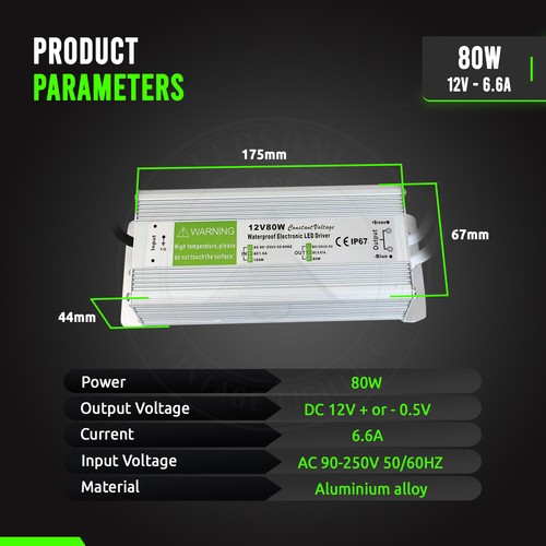 240V DC12V 15W - 150W Waterproof IP67 LED Driver Power Supply Transformer - Picture 16 of 66