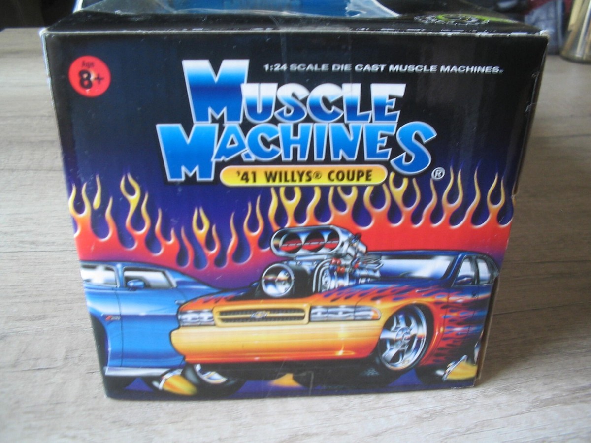 Rare Muscle Machines 1:24 California TOO COOL Green 1941 Willys