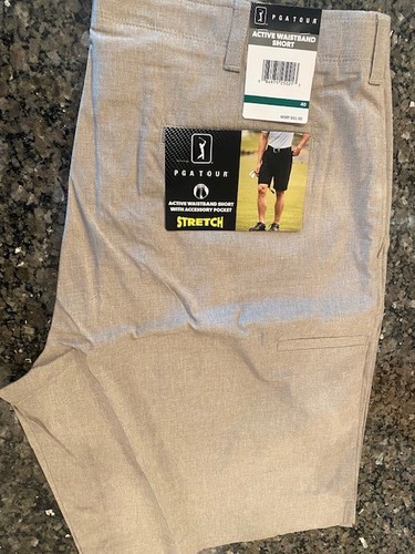 PGA Tour aktive Bundbänder Golf Stretch Shorts für Herren WÄHLEN FARBE & GRÖSSE $ 65 UVP - Bild 7 von 10