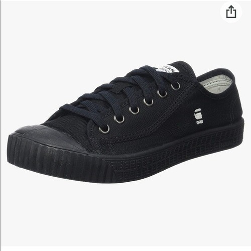 Raw Black Canvas Denim Low Top Sneakers 