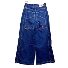 Y2K Kikwear Kik Girl Blue Denim Jean Wide Leg Rave Skate Size 5 Kikgirl Pants