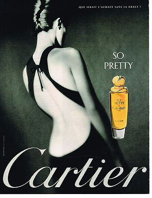 ADVERTISEMENT ADVERTISING 035 1998 CARTIER eau de parfum SO PRETTY