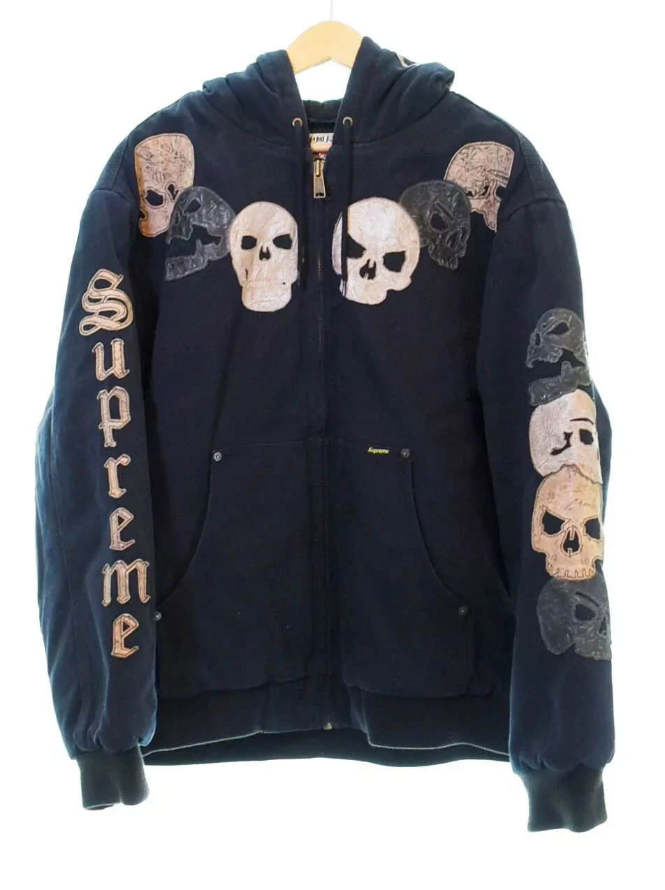Veste noire de travail à capuche SUPREME The Great China Wall taille L occasion 202502R