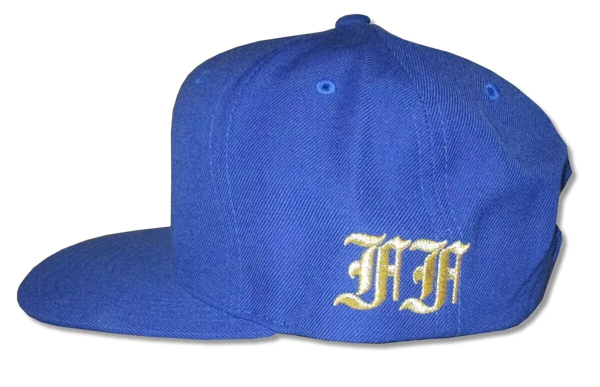 Big Sean Mens Big Sean Lion Embroidered Graphic Blue Rare Snapback