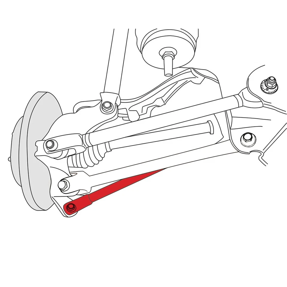 LYKT 2pcs Rear Camber Adjustable Arms for Infiniti M35h、M37、M56、Q50、Q60、Q70、Q70L Foto 2 de 4